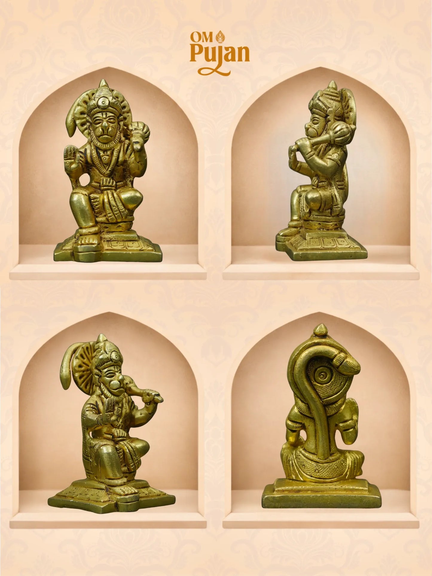 Shree Hanuman Ji Brass Idol - Classic Edition