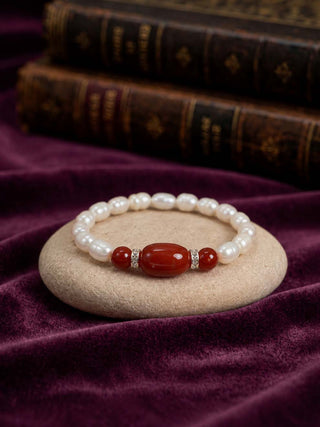 Scarlet Grace Pearl Bracelet