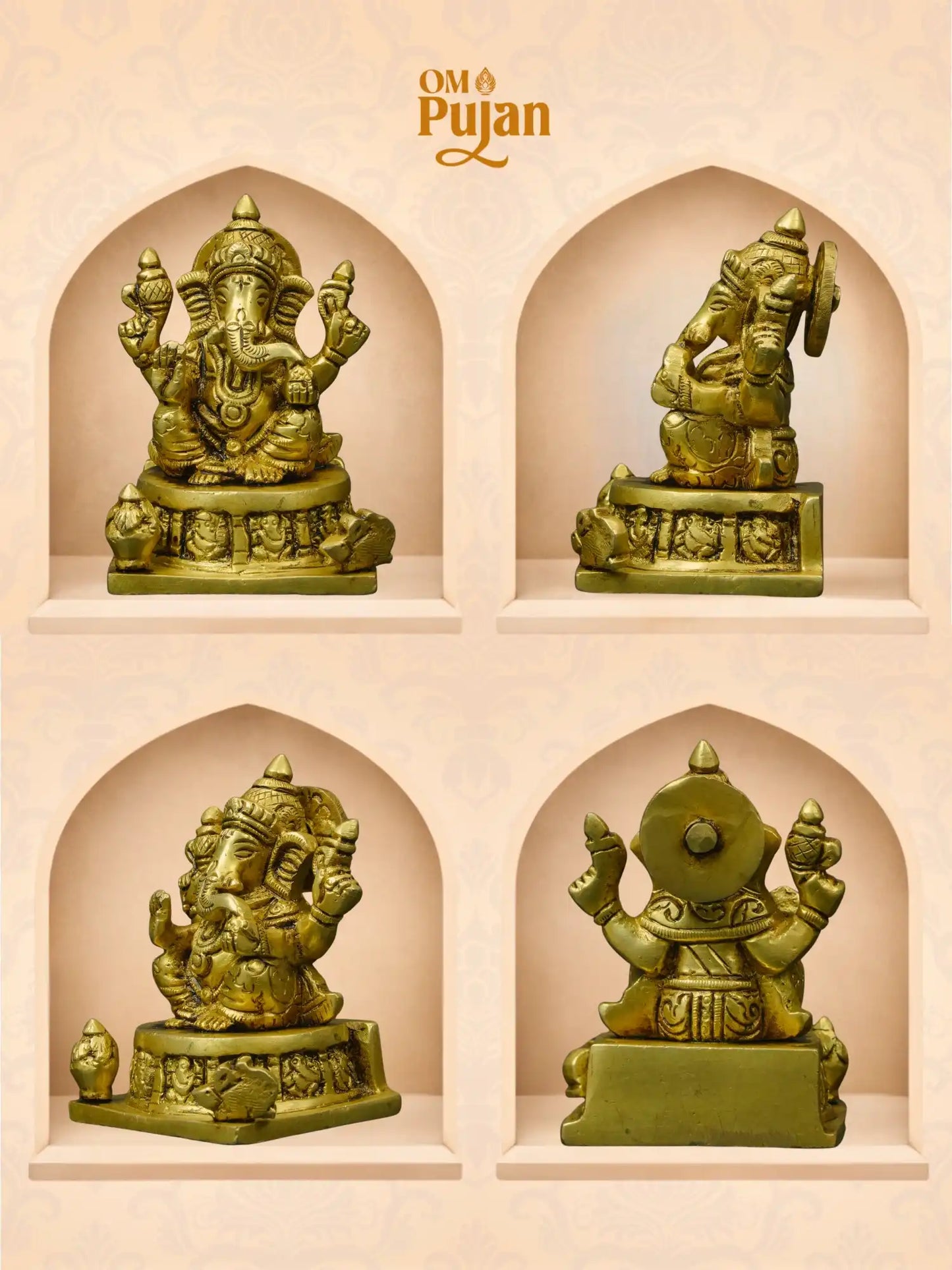Shree Ganesh Ji Brass Idol – Classic Edition