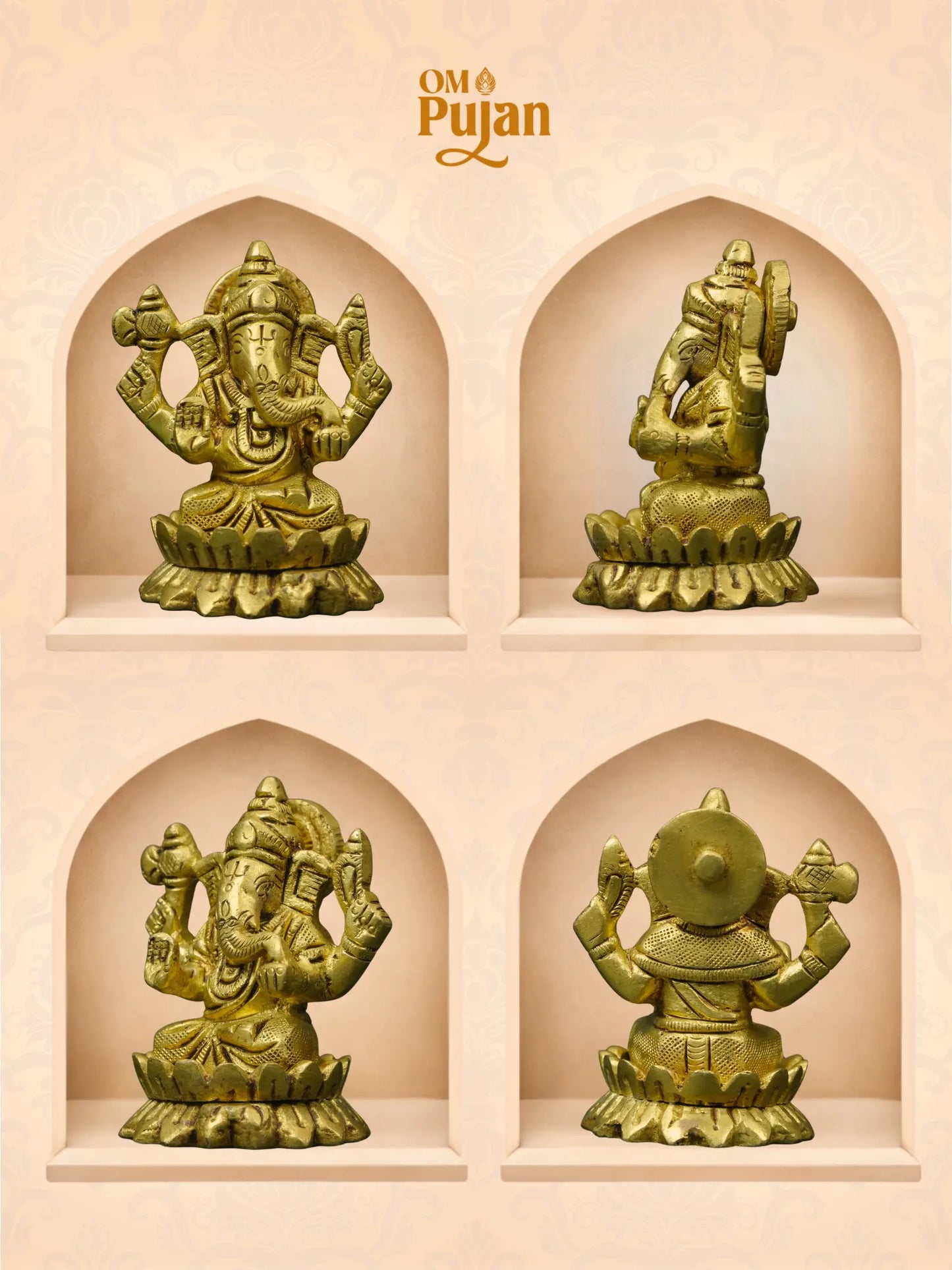 Shree Ganesh Ji Brass Idol – Classic Edition