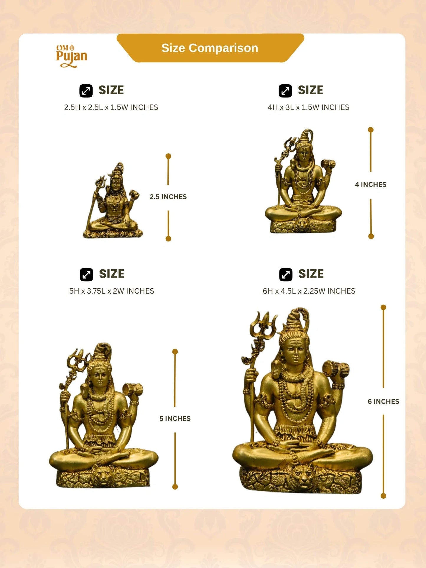 Lord Shiva Brass Idol in Meditation Pose – Signature Edition