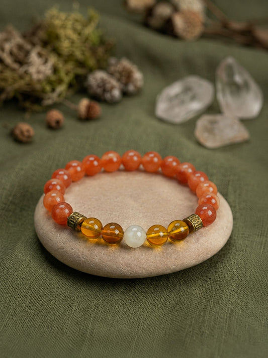 Citrine & Orange Quartz Spiritual Bracelet