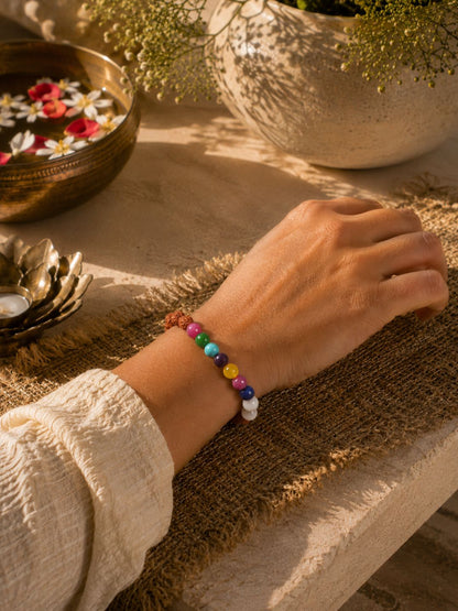 Navrang Rudraksha Spiritual Bracelet