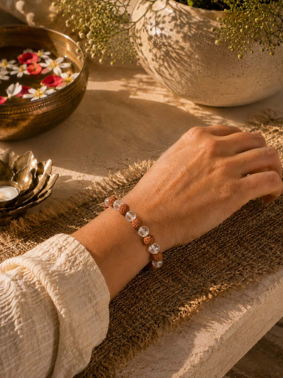Divya Rudraksha Crystal Bracelet
