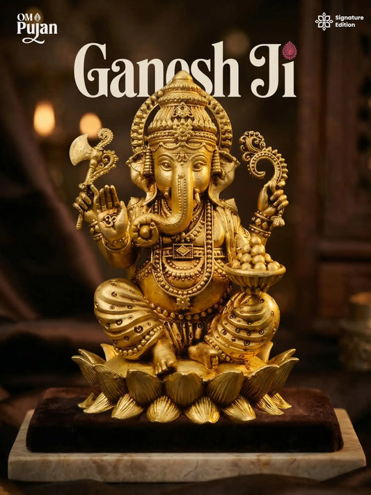 Shree Ganesh Ji Brass Idol – Signature Edition