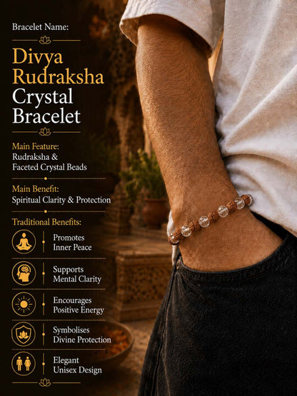 Divya Rudraksha Crystal Bracelet