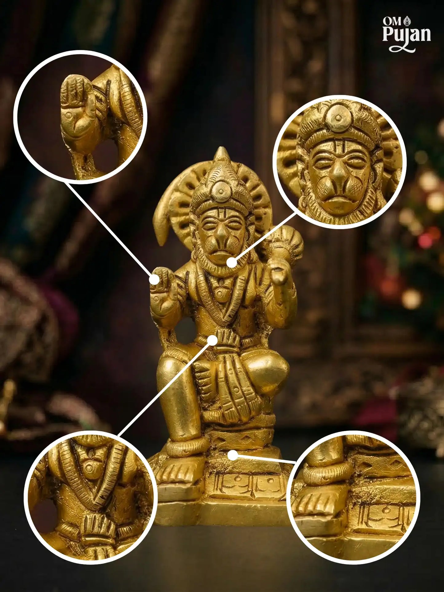 Shree Hanuman Ji Brass Idol - Classic Edition