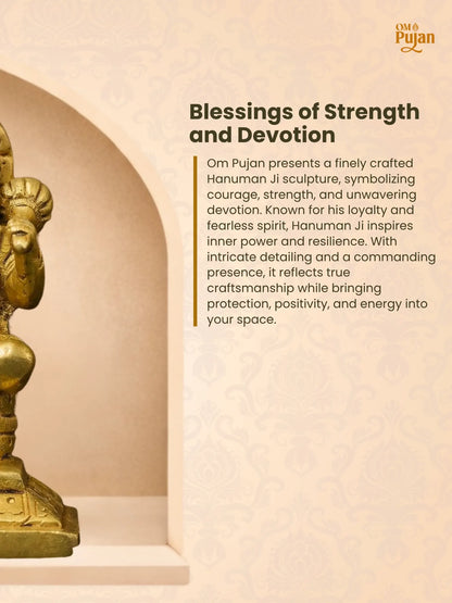 Shree Hanuman Ji Brass Idol - Classic Edition