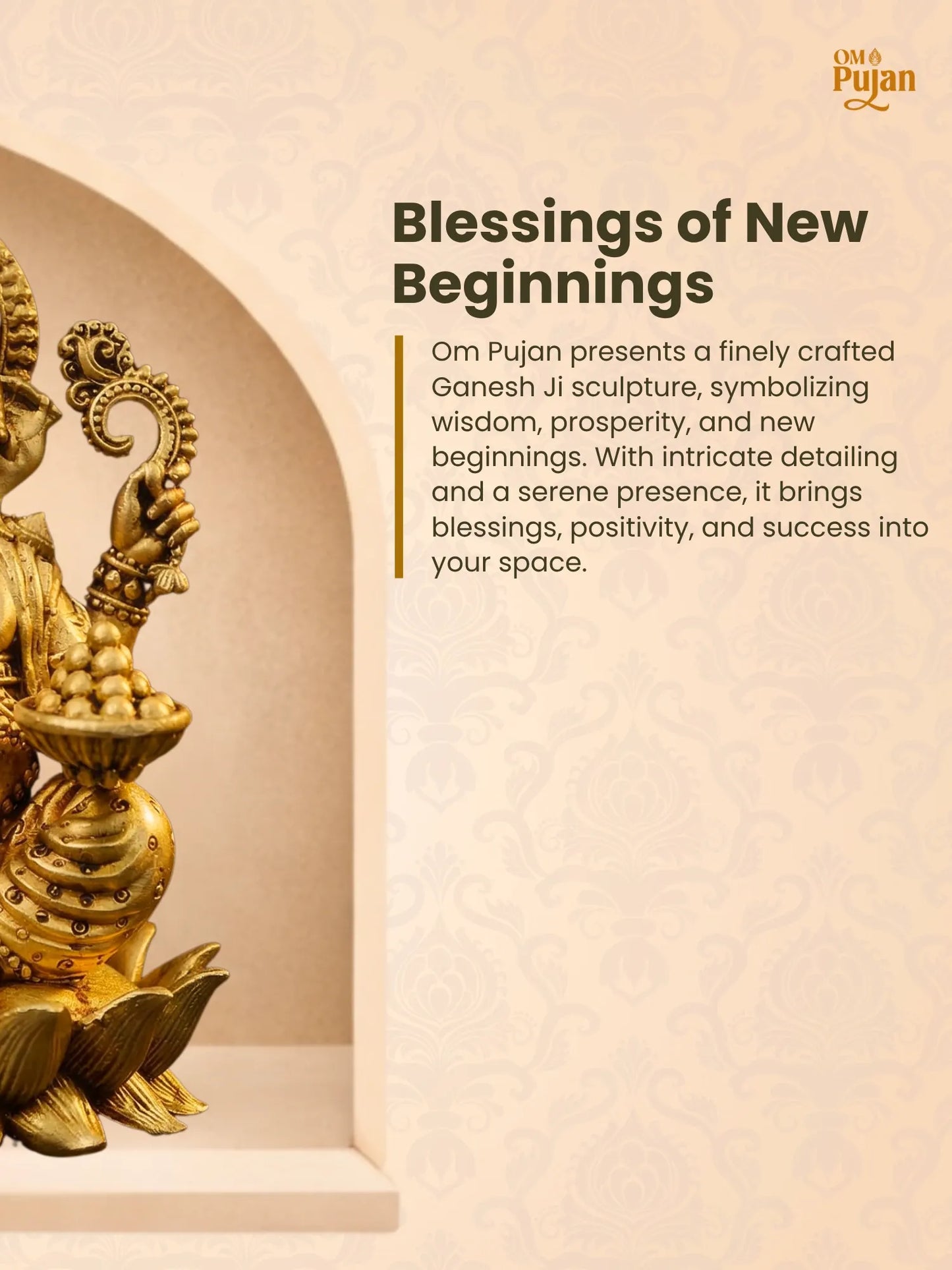 Shree Ganesh Ji Brass Idol – Signature Edition