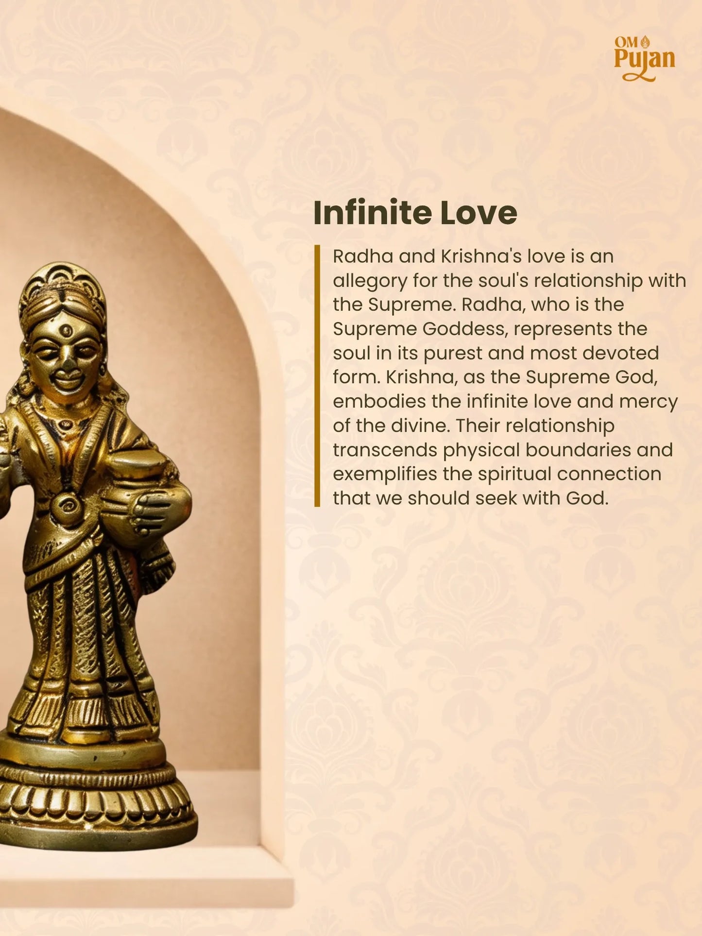 Radha Krishna Brass Idol – Classic Edition