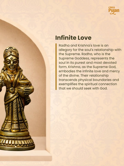 Radha Krishna Brass Idol – Classic Edition