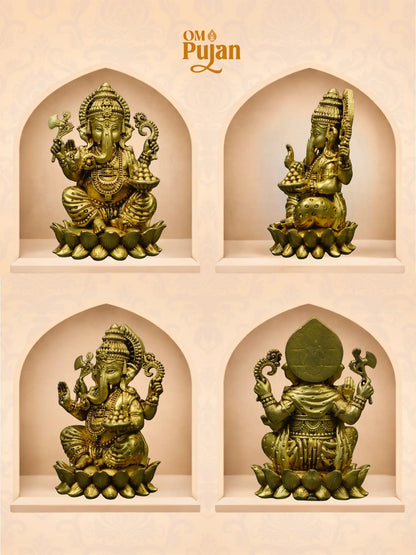 Shree Ganesh Ji Brass Idol – Signature Edition