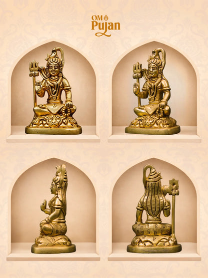 Shiv Shakti Brass Murti – Classic Edition