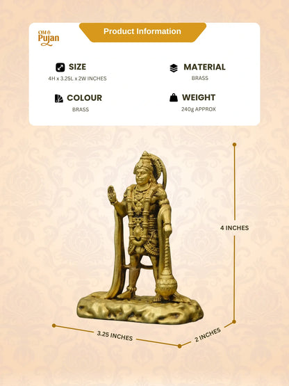 Shree Hanuman Ji Brass Idol - Signature Edition