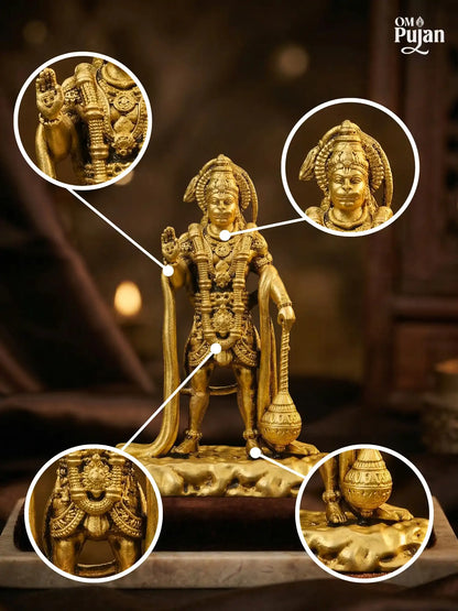 Shree Hanuman Ji Brass Idol - Signature Edition