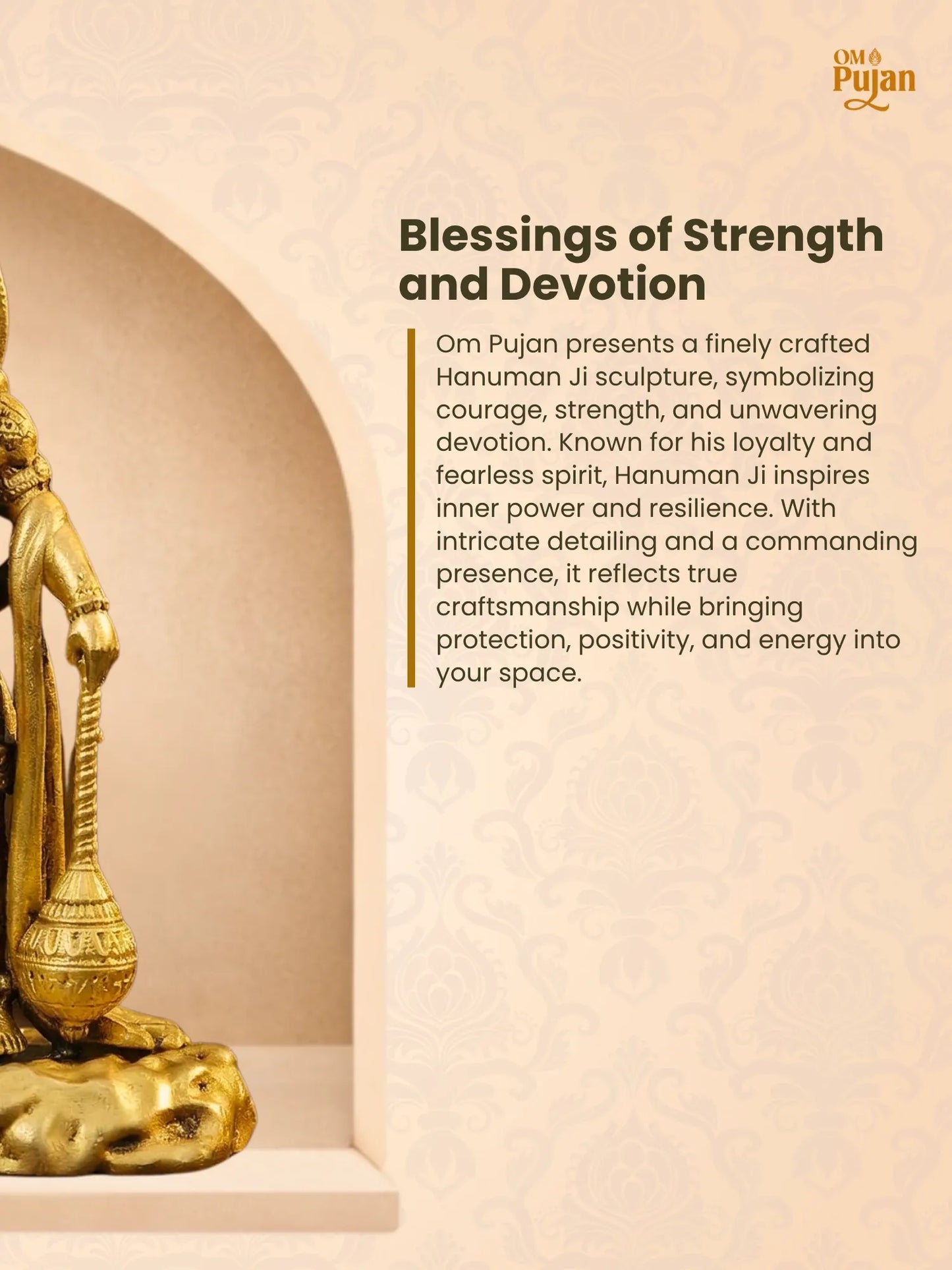 Shree Hanuman Ji Brass Idol - Signature Edition