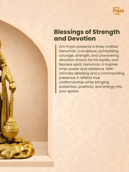 Shree Hanuman Ji Brass Idol - Signature Edition