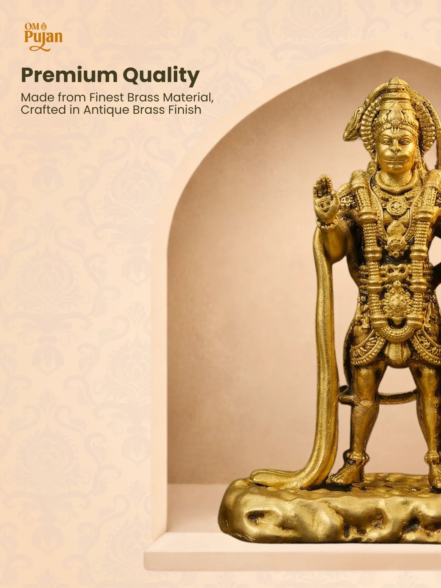 Shree Hanuman Ji Brass Idol - Signature Edition