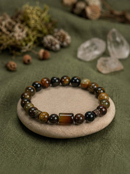 Multi Tiger Eye Strength Bracelet
