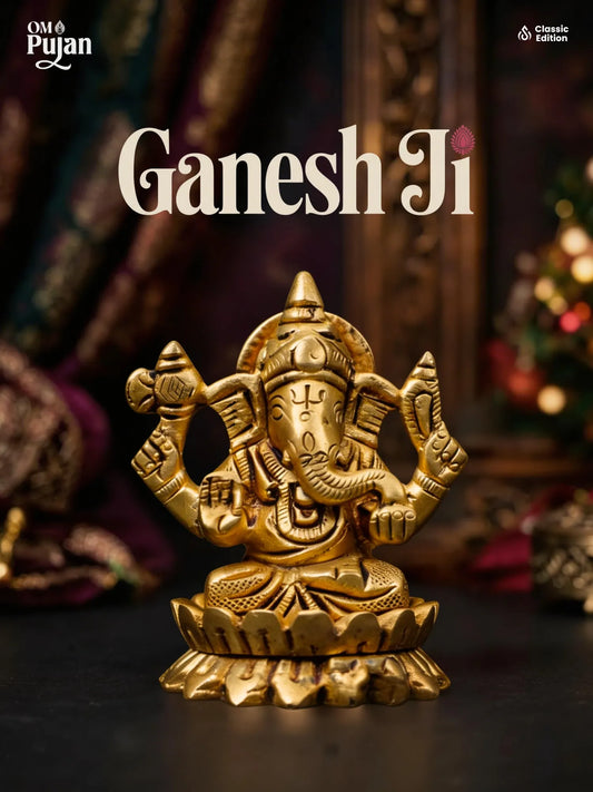 Shree Ganesh Ji Brass Idol – Classic Edition
