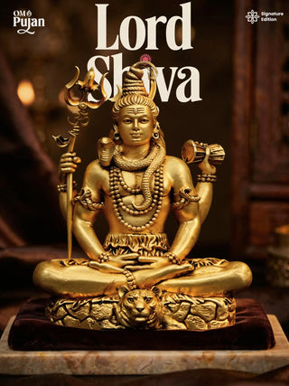 Lord Shiva Brass Idol in Meditation Pose – Signature Edition