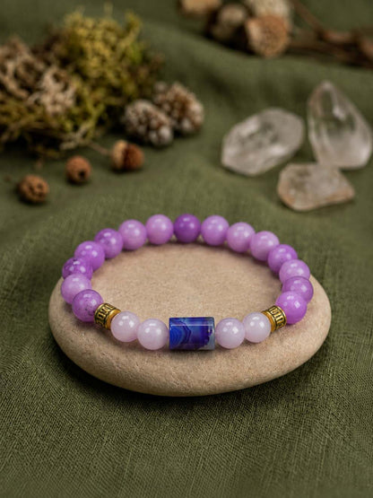 Purple Agate Clarity Bracelet