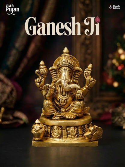 Shree Ganesh Ji Brass Idol – Classic Edition