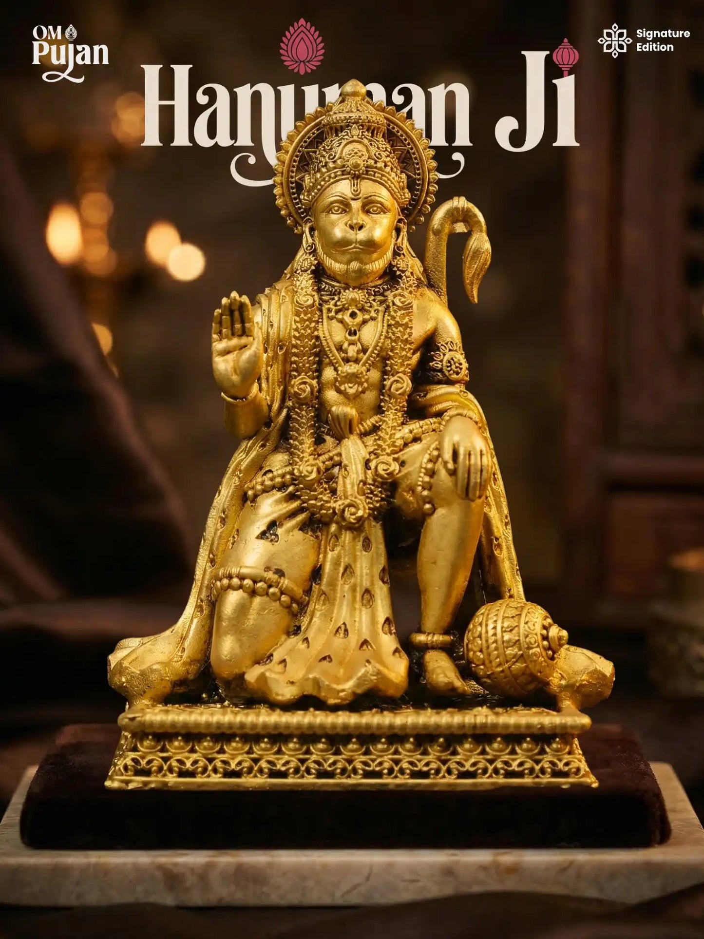 Shree Hanuman Ji Brass Idol - Signature Edition