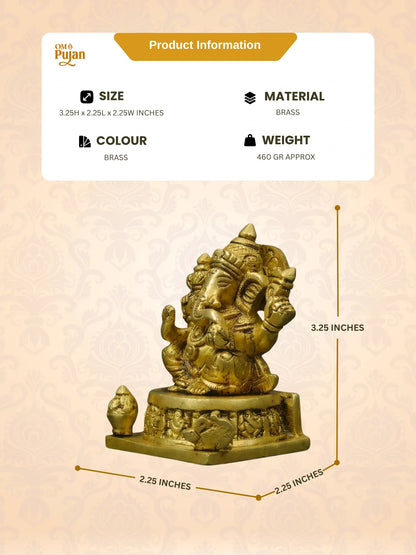 Shree Ganesh Ji Brass Idol – Classic Edition