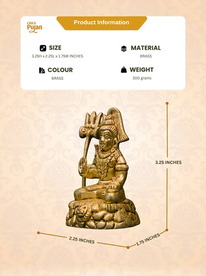 Brass Lord Shiva Idol - Classic Edition