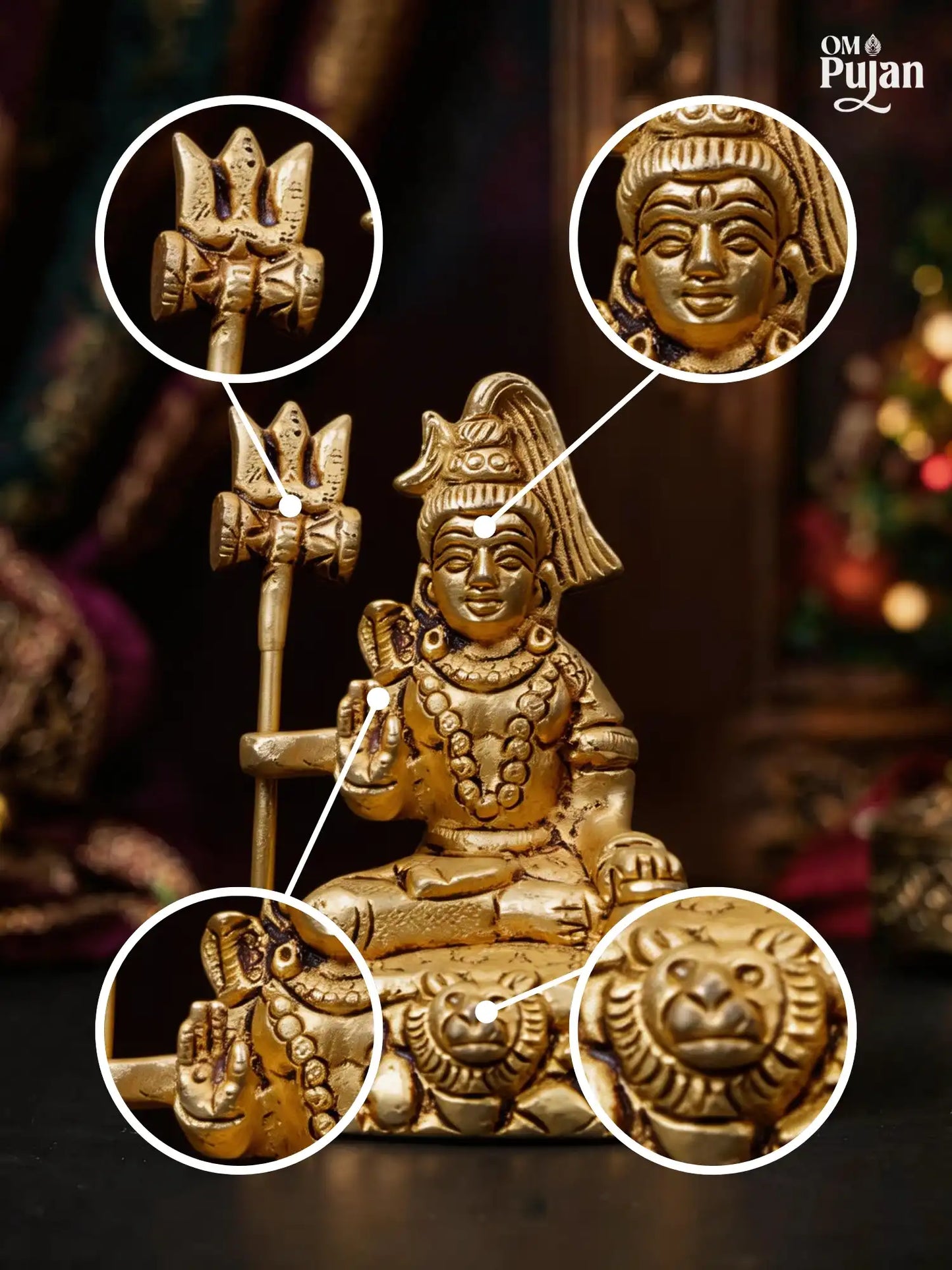 Brass Lord Shiva Idol - Classic Edition