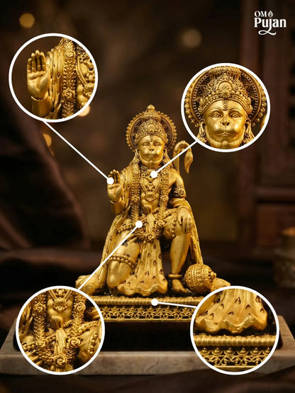 Shree Hanuman Ji Brass Idol - Signature Edition
