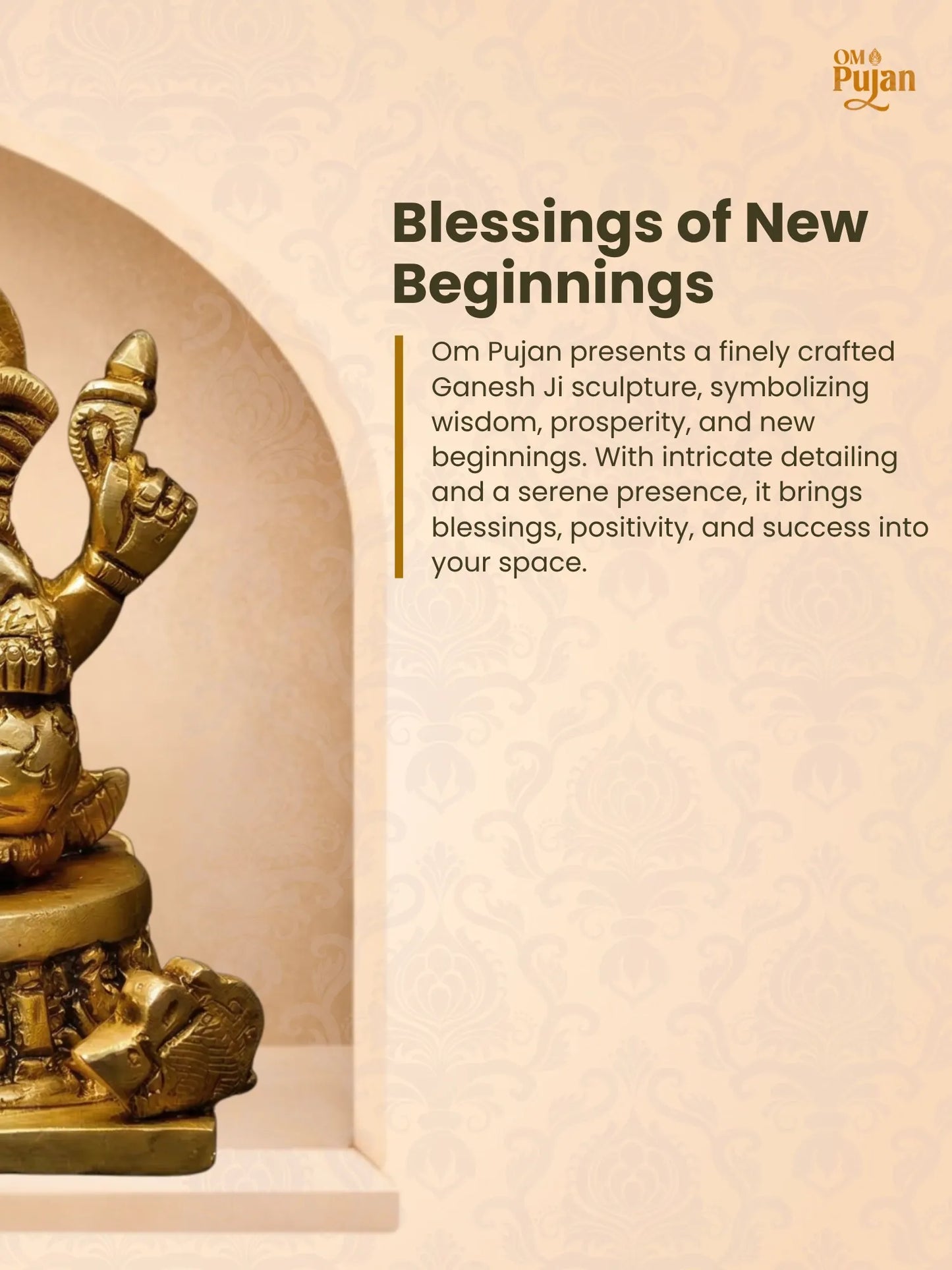 Shree Ganesh Ji Brass Idol – Classic Edition