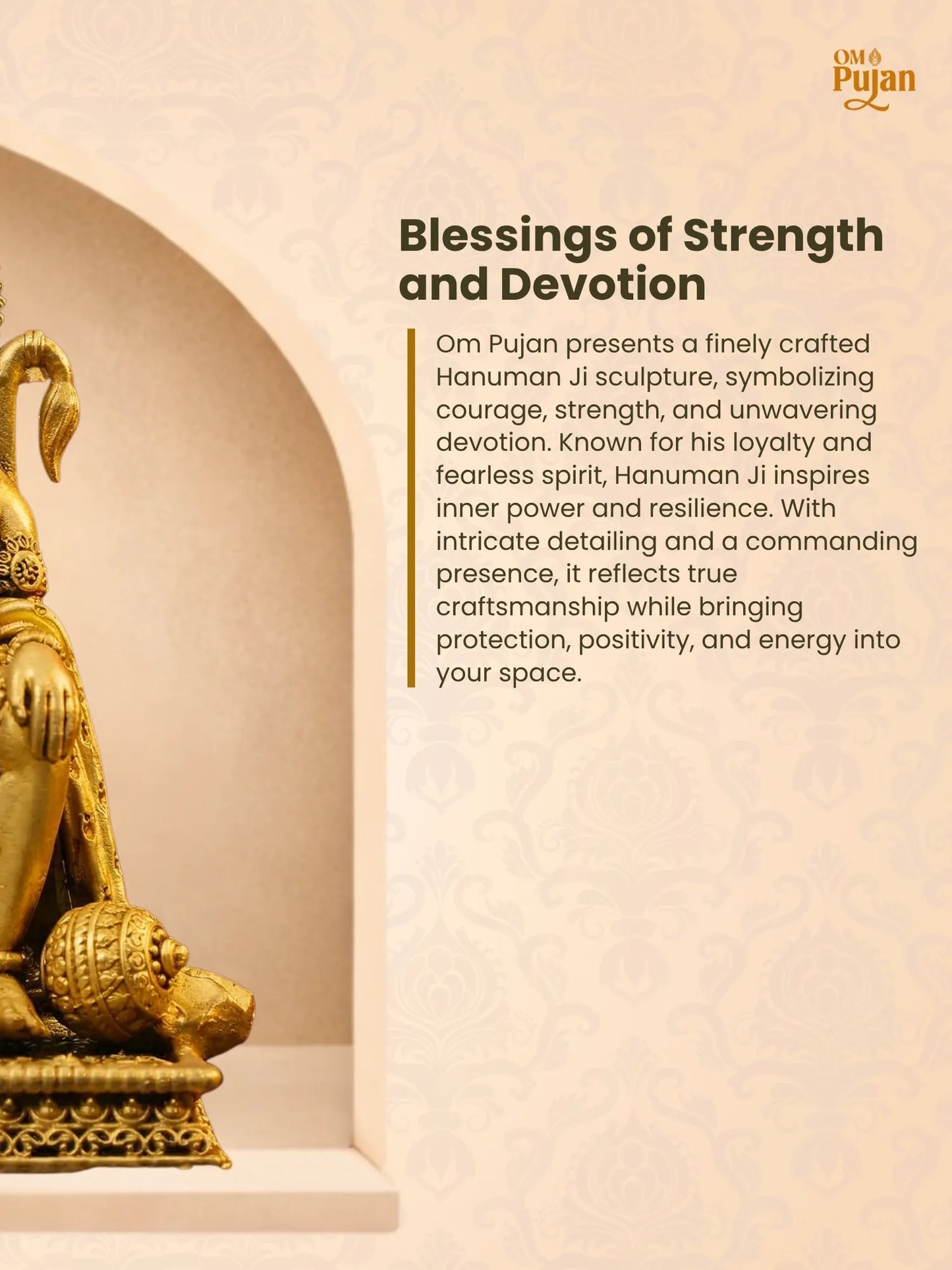 Shree Hanuman Ji Brass Idol - Signature Edition