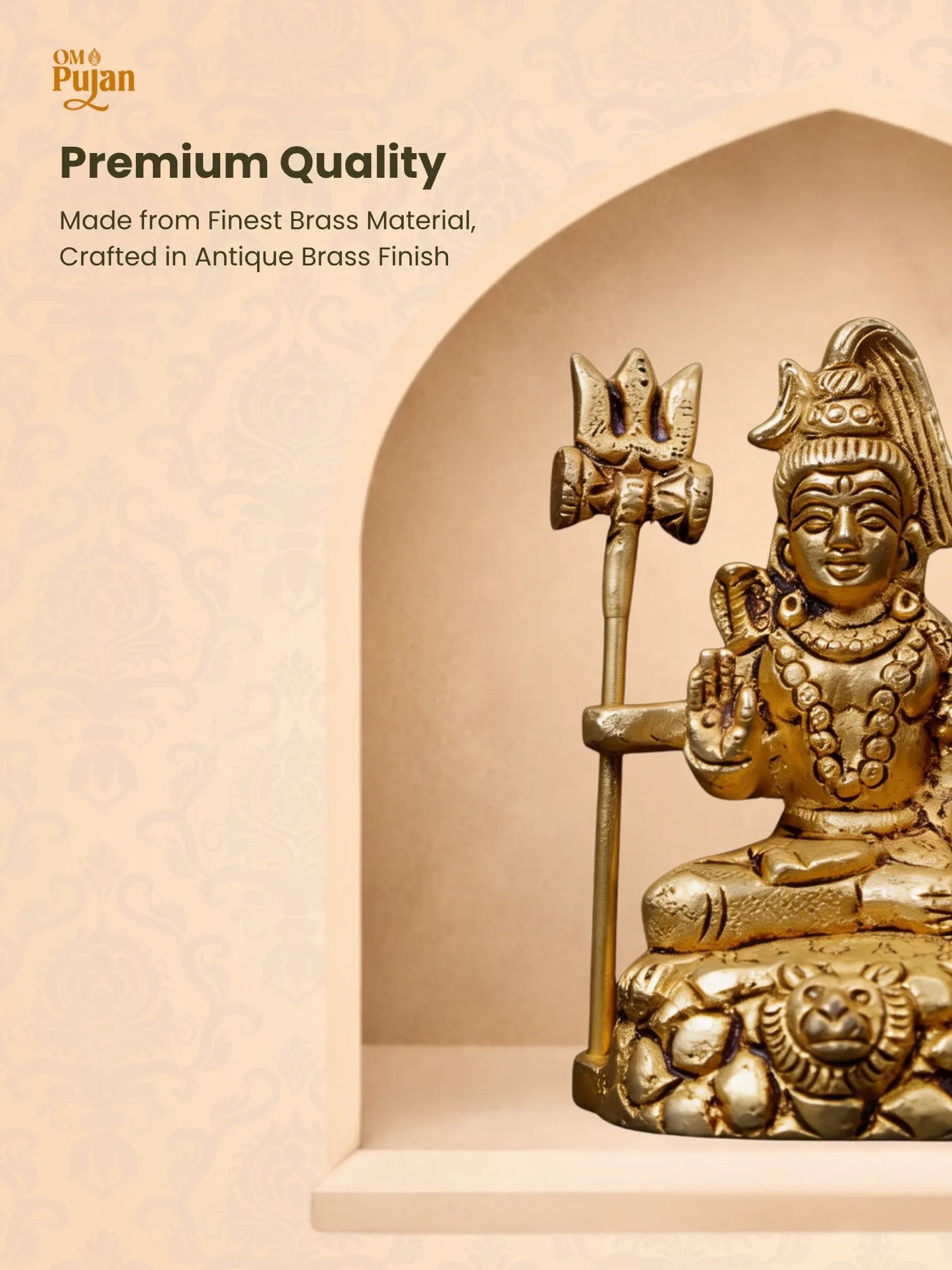 Brass Lord Shiva Idol - Classic Edition