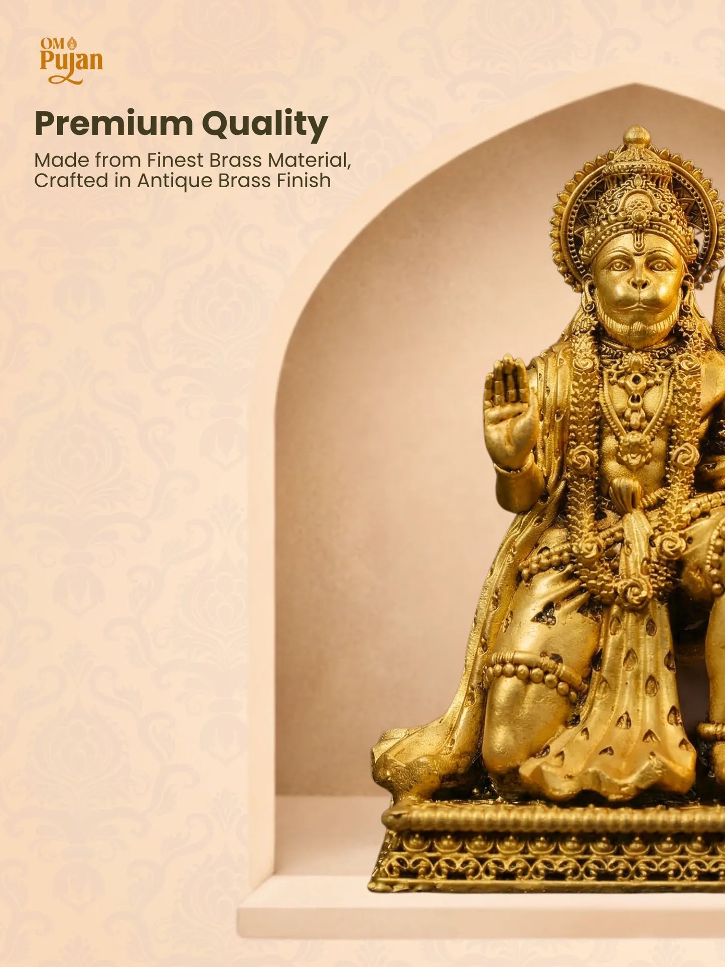 Shree Hanuman Ji Brass Idol - Signature Edition