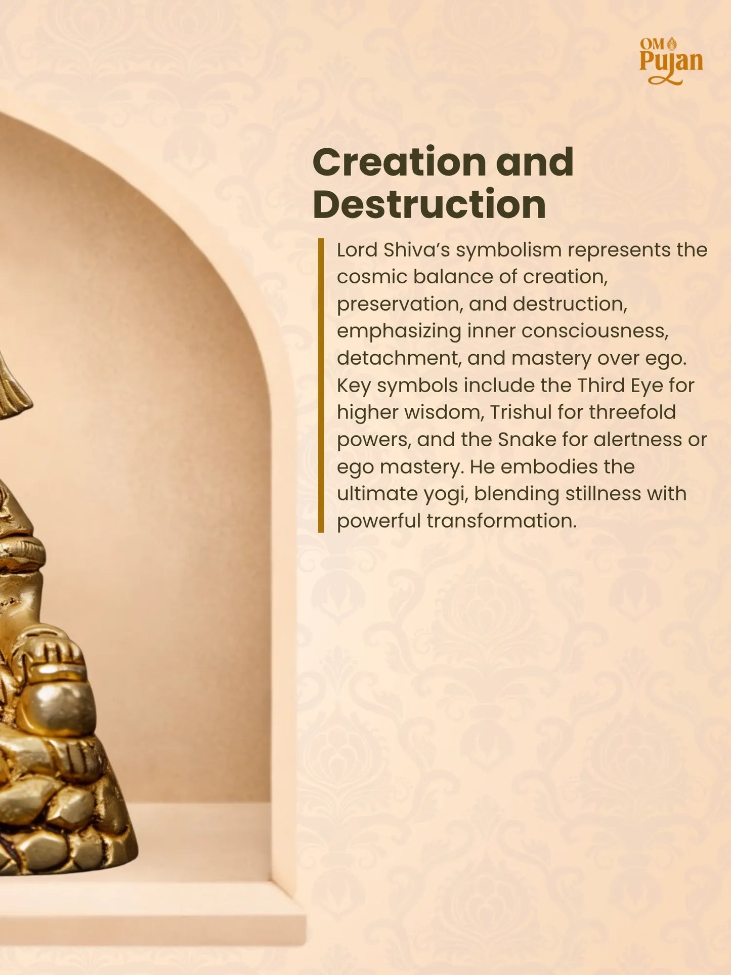 Brass Lord Shiva Idol - Classic Edition