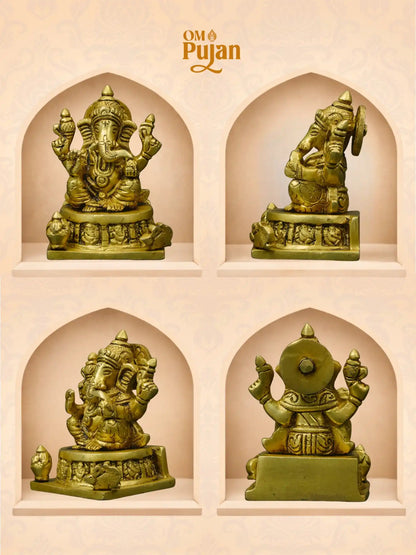 Shree Ganesh Ji Brass Idol – Classic Edition