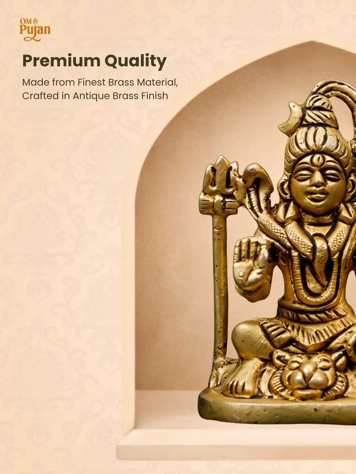 Brass Lord Shiva Murti – Classic Edition