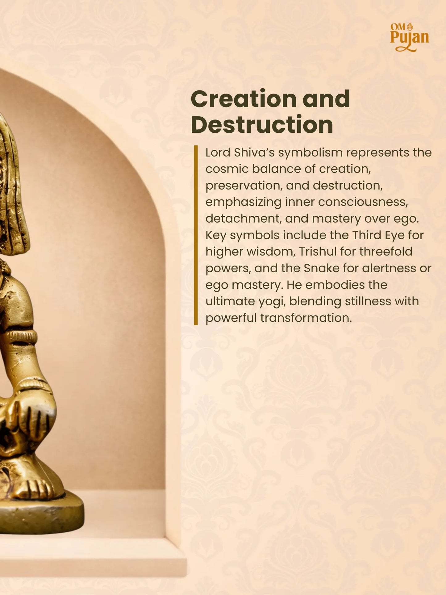 Brass Lord Shiva Murti – Classic Edition
