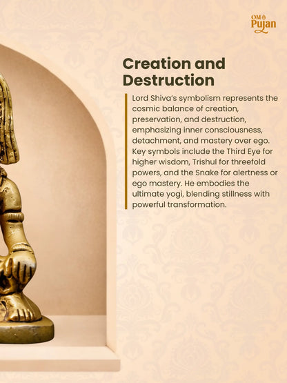 Brass Lord Shiva Murti – Classic Edition