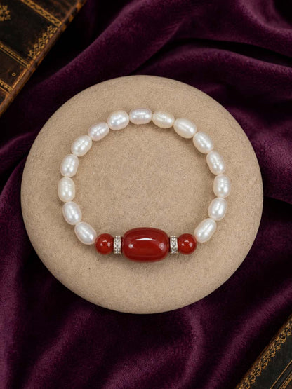 Scarlet Grace Pearl Bracelet