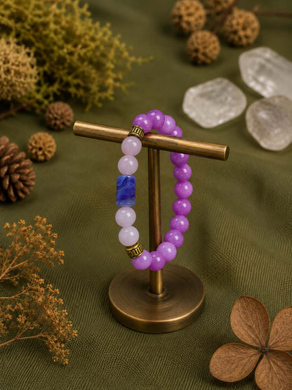 Purple Agate Clarity Bracelet