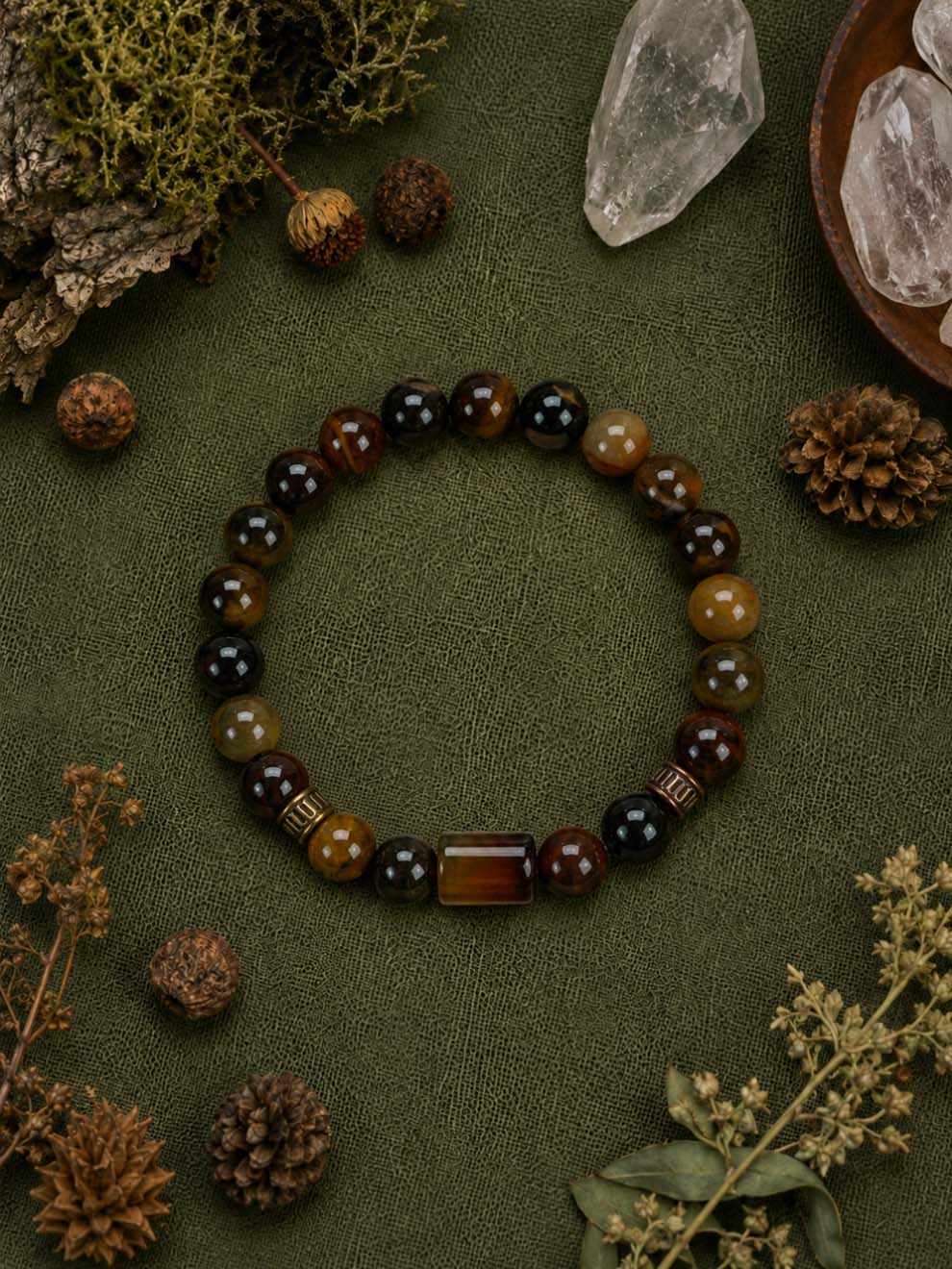 Multi Tiger Eye Strength Bracelet