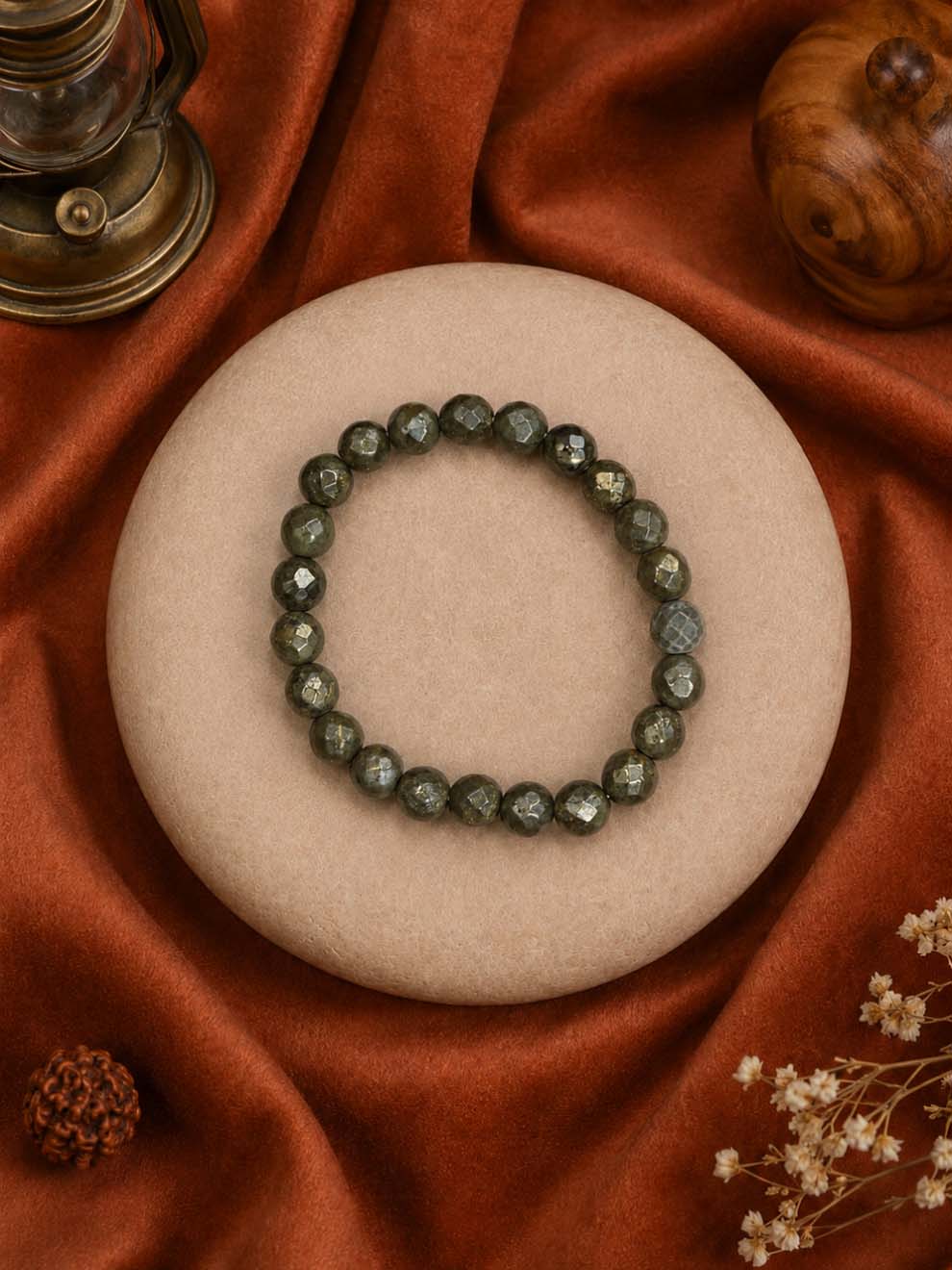 Faceted Pyrite Prosperity Bracelet