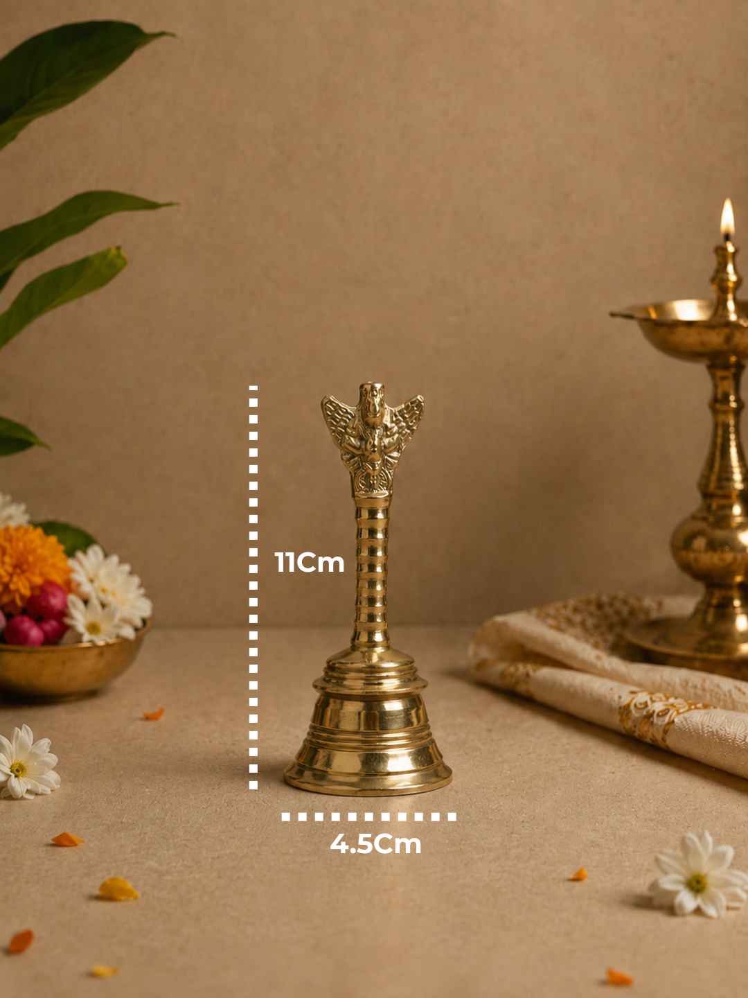Garuda Brass Pooja Ghanti