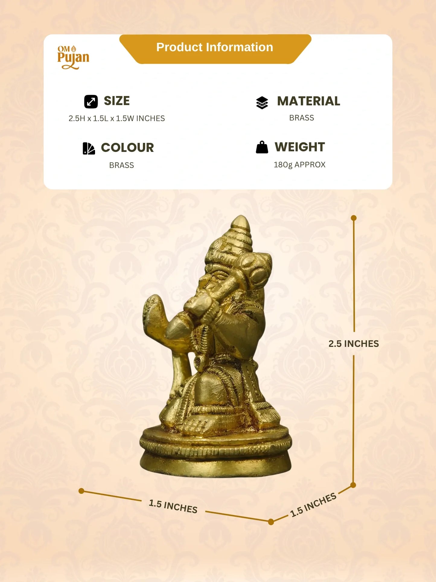 Shree Hanuman Ji Brass Idol - Classic Edition