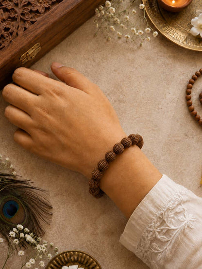 8 Mukhi Rudraksha Ganesha Bracelet