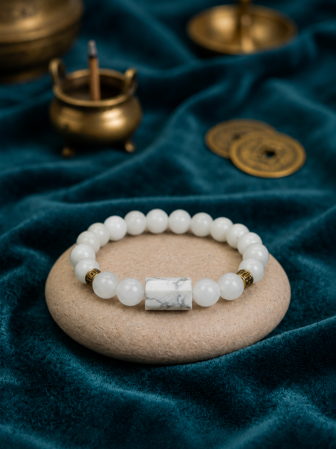 White Howlite Bracelet