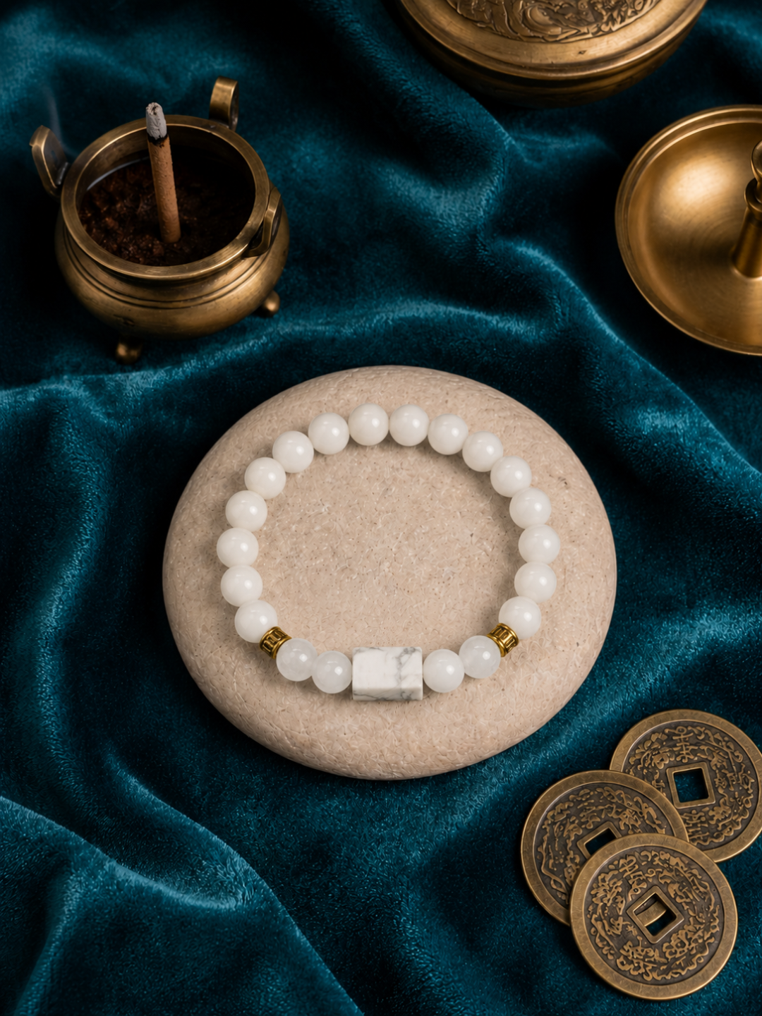 White Howlite Bracelet